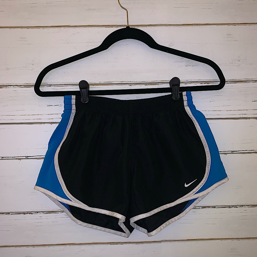 Nike DRI-fit Blue Striped Running Shorts